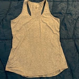 Lucy Racerback Tank. Gray - L